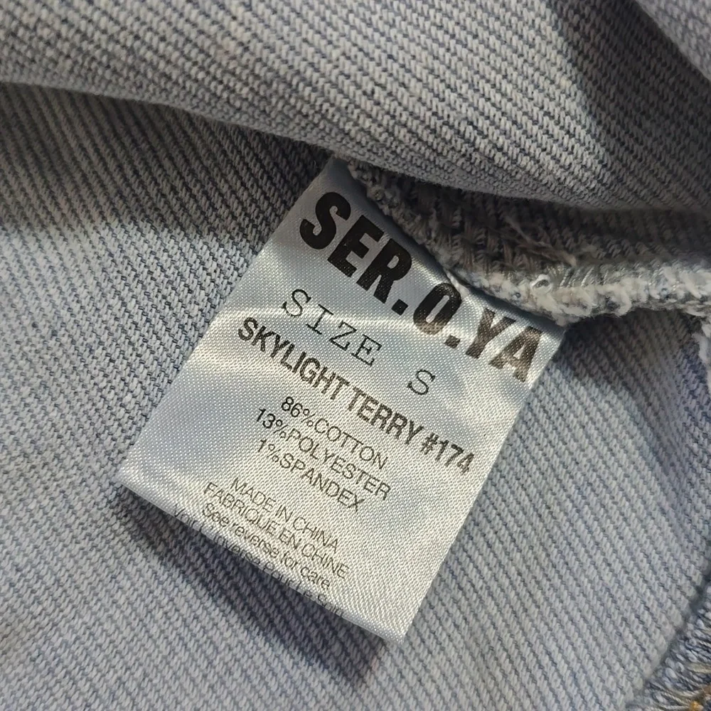 Ser.o.ya Edith Terry Cropped Hoodie size S - Picture 8 of 10